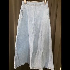 Long, Light Denim, Jean skirt